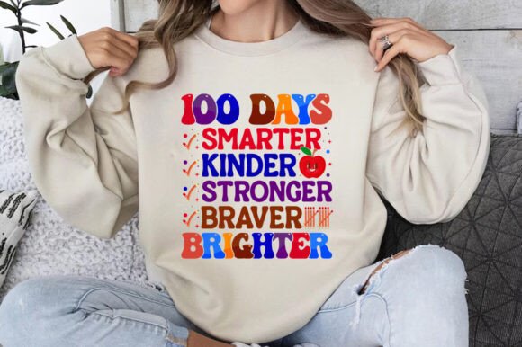 100 Day Smarter Kinder Graphics for T-Shirt Designs