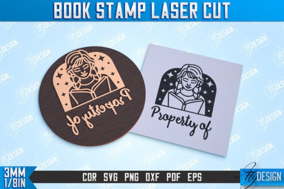 Book Stamp Laser Cut Lettered Stamp: Laser Cutting for Other Art Amp