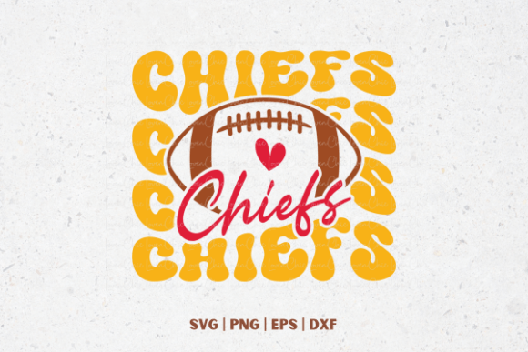 Chiefs Football Graphics for T-Shirt Designs