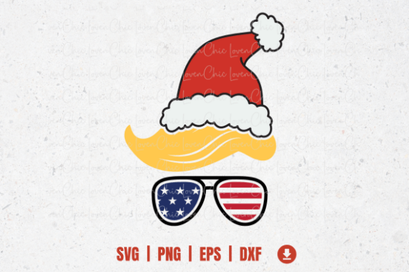 Christmas Trump Graphics for T-Shirt Designs
