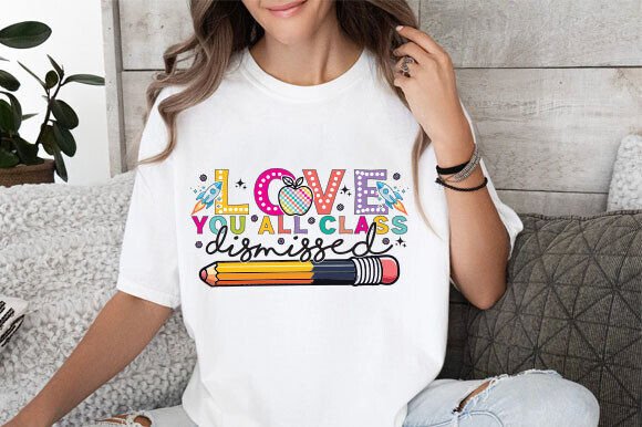 Class Dismissed PNG: Retro Teacher Graphics & T-Shirt Designs