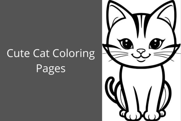Cute Cat Coloring Pages: Graphics for Coloring Pages Amp