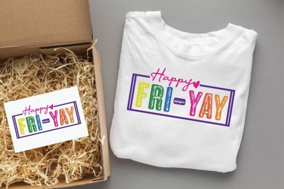 HAPPY FRI-YAY Teacher Graphics for T-Shirt Designs