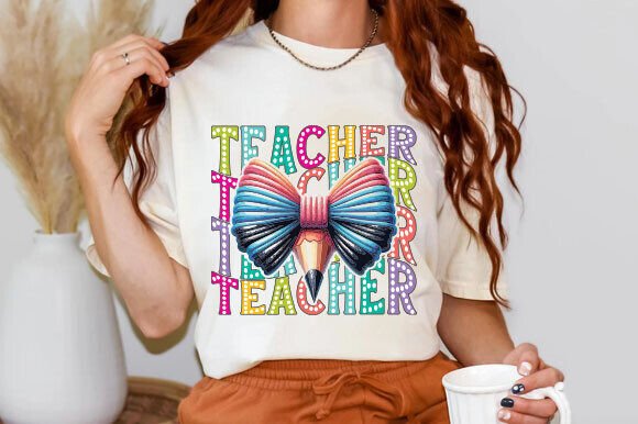 Retro Teacher Graphics for T-Shirt Designs