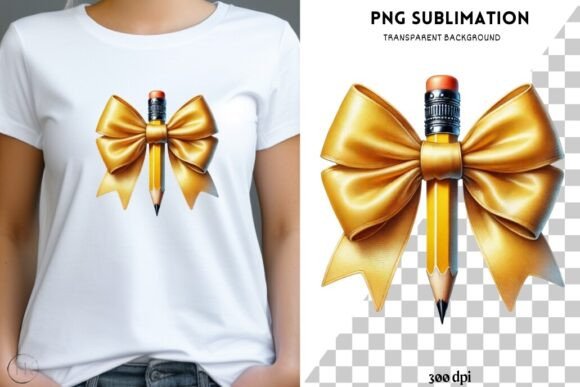Teacher Pencil PNG: Coquette Graphics & Illustrations