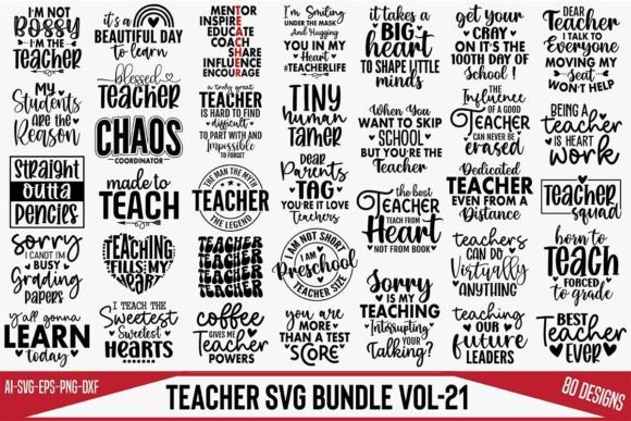 Teacher SVG Bundle Vol-21: A Designer’s Review