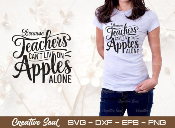 Teacher SVG Cut File: Graphics for T-Shirt Designs